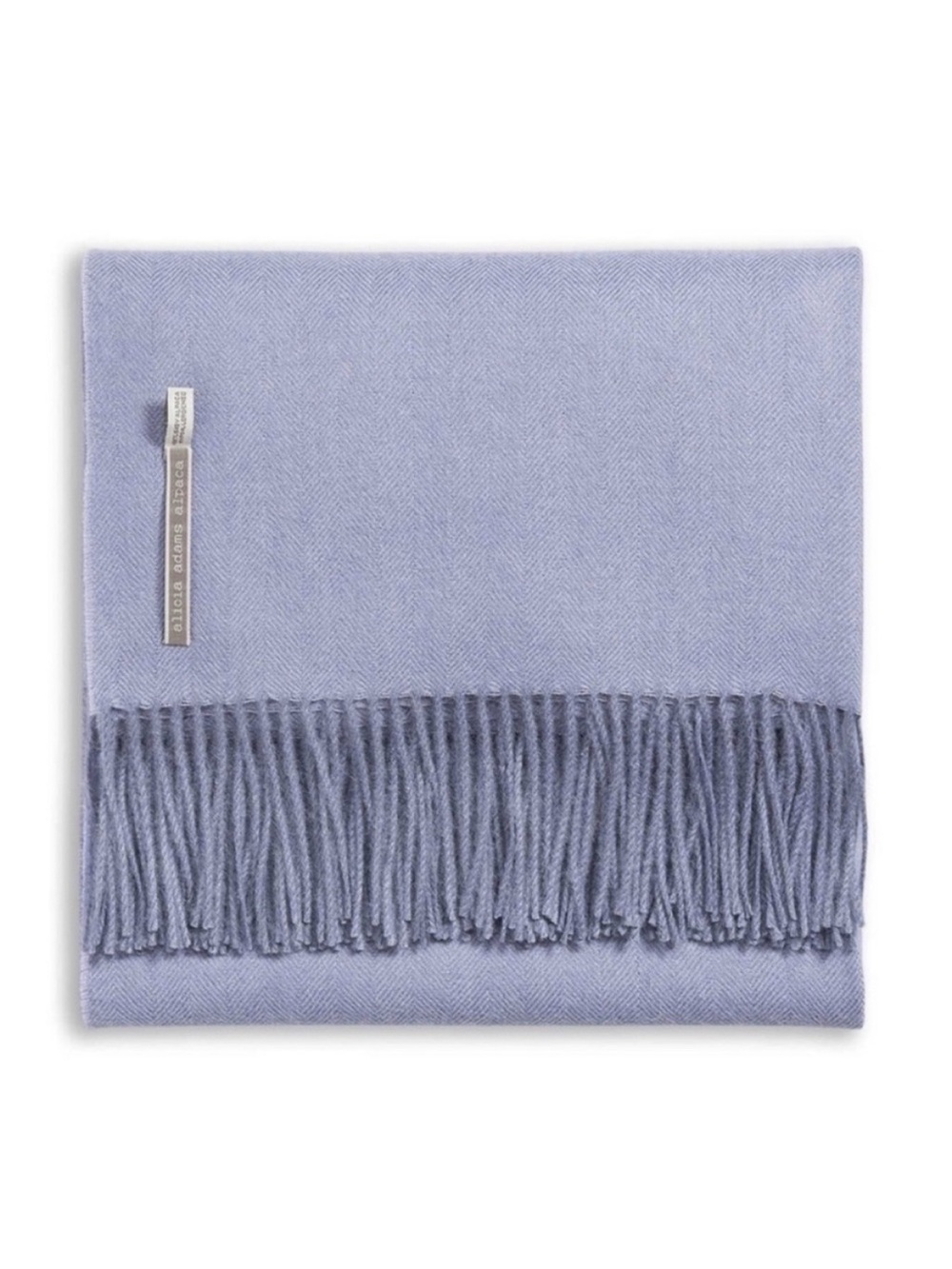 Alicia Adams Alpaca Herringbone Throw NEW